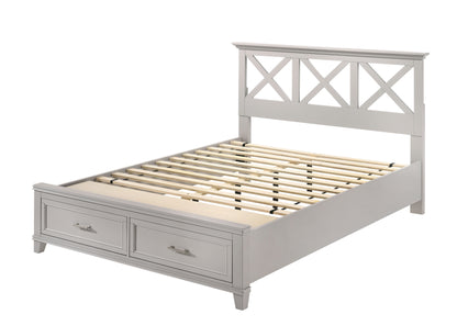 King X Storage Bed - Gray