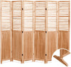 Panel Wooden Folding Room Divider - Natural