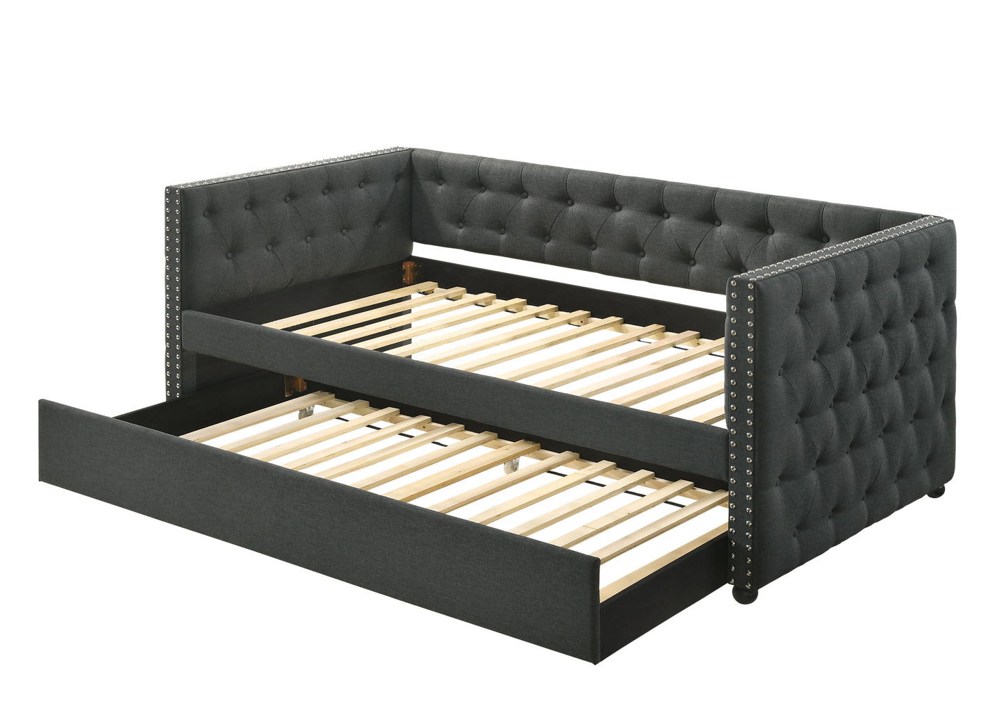 Romona - Twin Daybed With Trundle - Gray