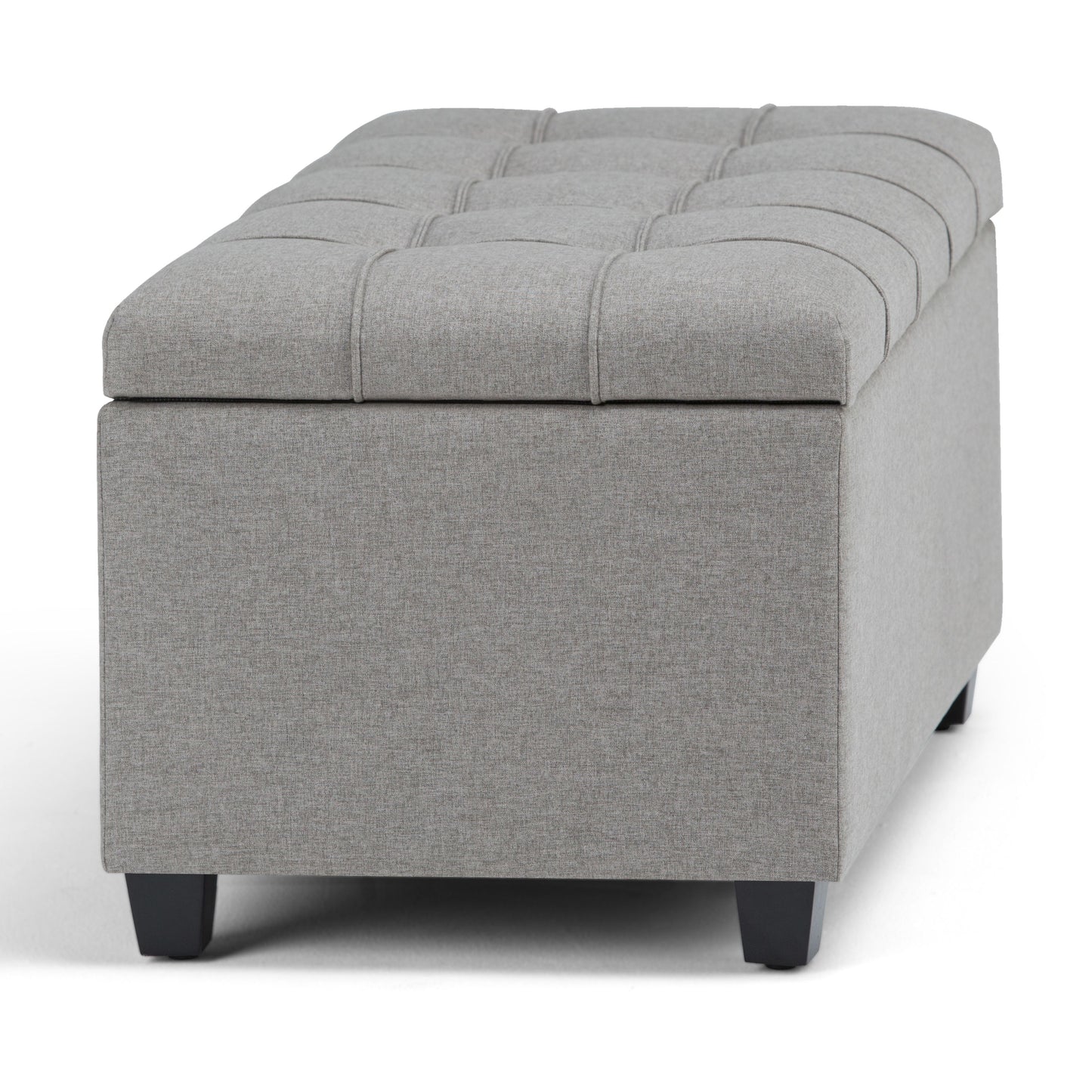 Sienna - Storage Ottoman Bench - Dove Gray