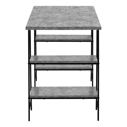 Computer Desk For Home Office, Laptop, Storage Shelves, Convenient Design - Gray