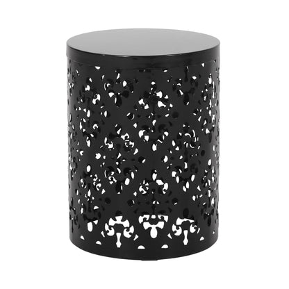 Outdoor Metal, End Table Large - Black