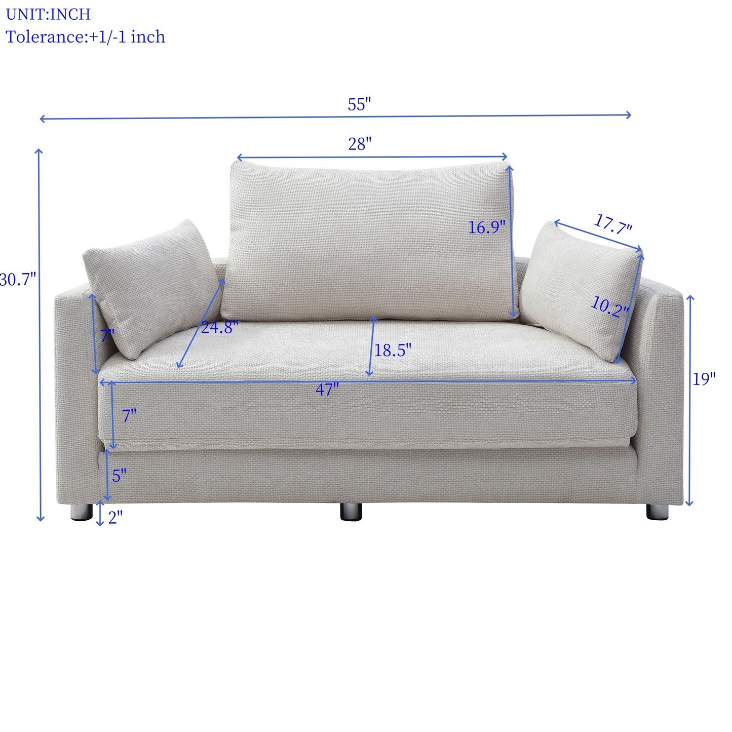 Multi-Functional Foldable Sleeper Sofa Bed, Floor Sofa Chair Bed, Circular Adjustable Futon Sitting And Sleeping Sofa - White