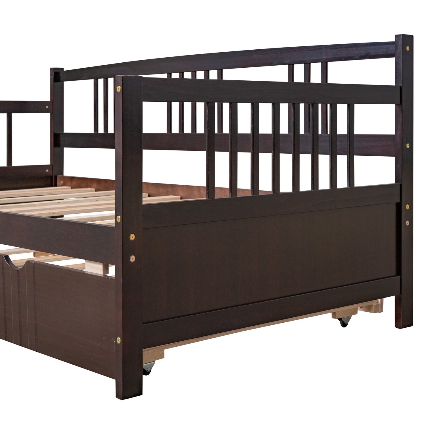 Twin Size DayBed With Twin Size Trundle - Espresso