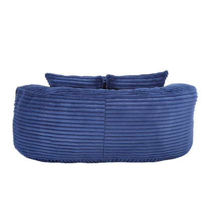 Bean Bag Sofa Lazy Sofa Durable Comfort Lounger High Back Chair For Adults And Kids, Indoor & Outdoor - Navy