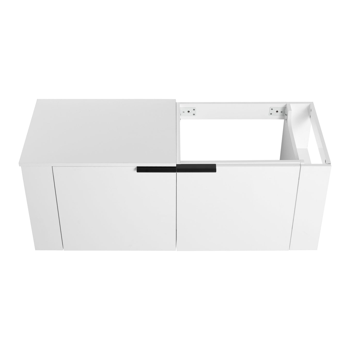 Modern 48" Bathroom Vanity Sink Combo With Spacious Storage - White