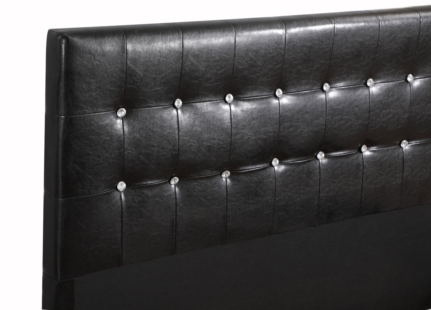 King Bed Stylish Transitional - Black