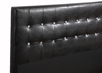 King Bed Stylish Transitional - Black