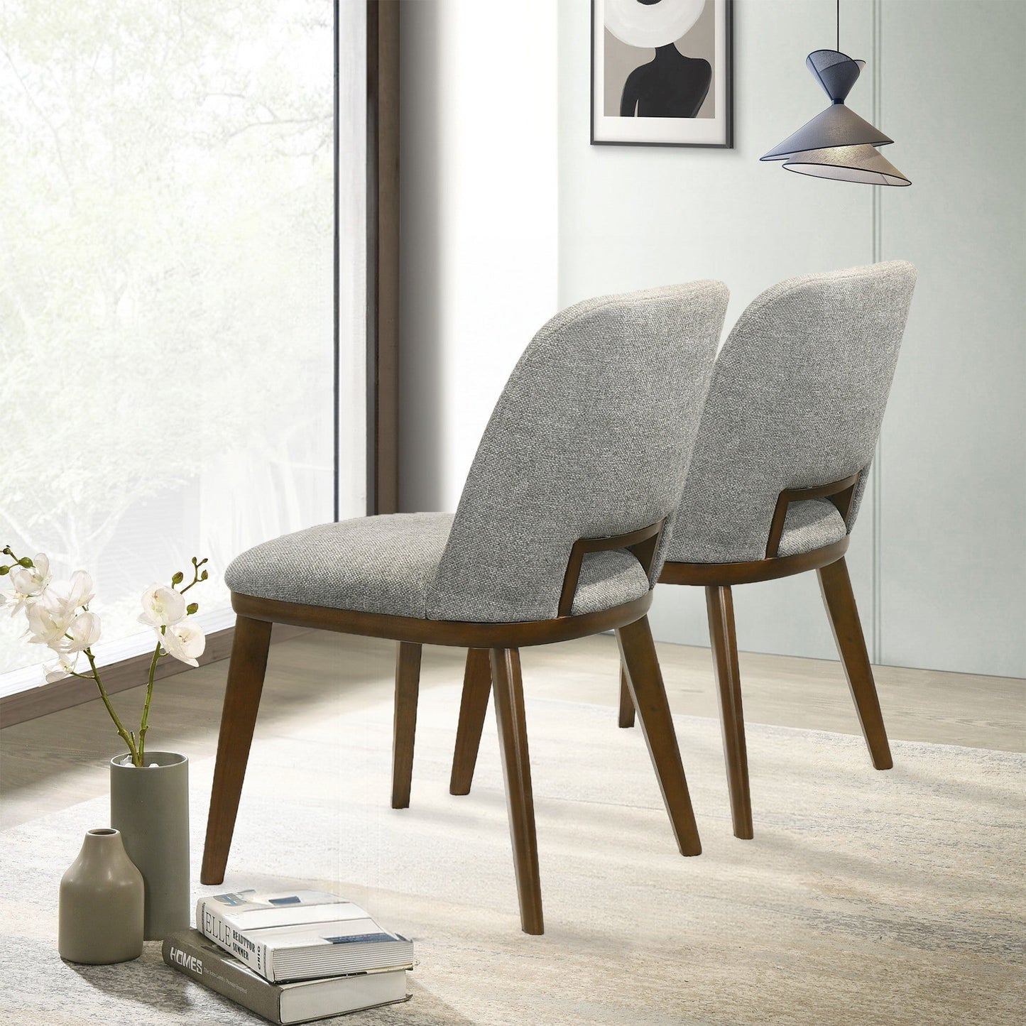 Blake - Dining Chair (Set of 2) - Brown / Light Gray