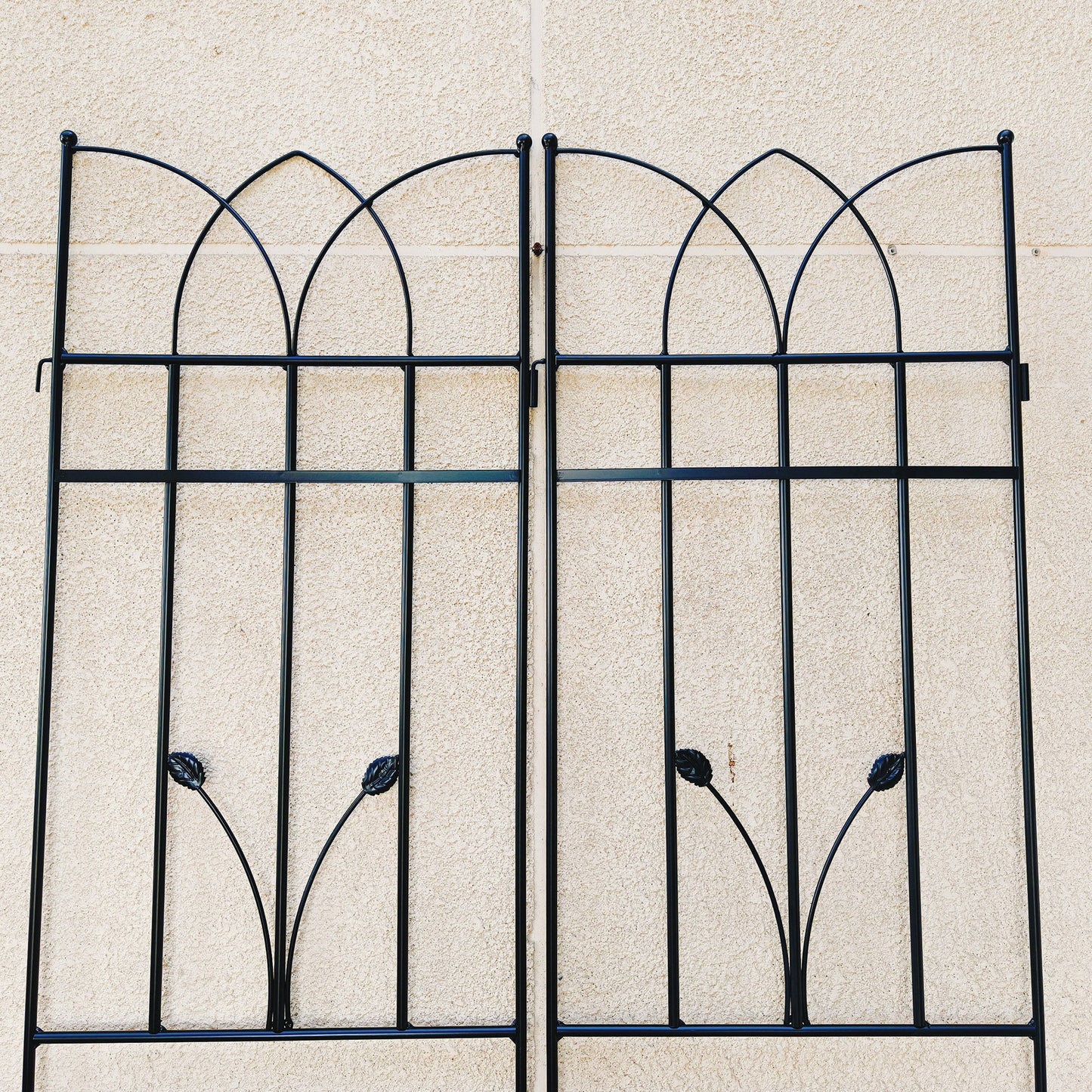 4 Pack Metal Garden Rustproof Trellis For Climbing Plants, Outdoor Flower Support - Black