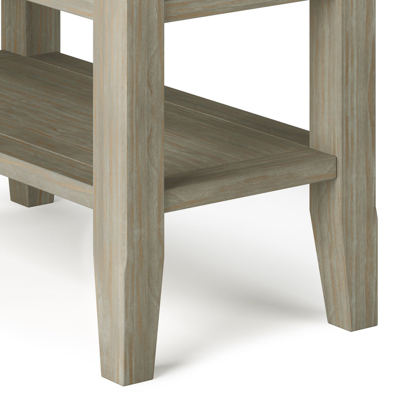 Acadian - Narrow Side Table - Distressed Gray