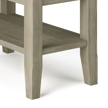 Acadian - Narrow Side Table - Distressed Gray