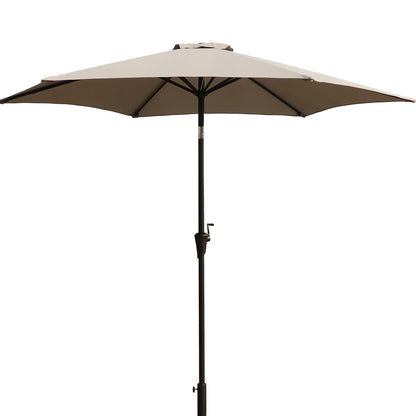 9' Pole Umbrella With Carry Bag - Gray