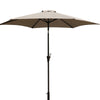 9' Pole Umbrella With Carry Bag - Gray