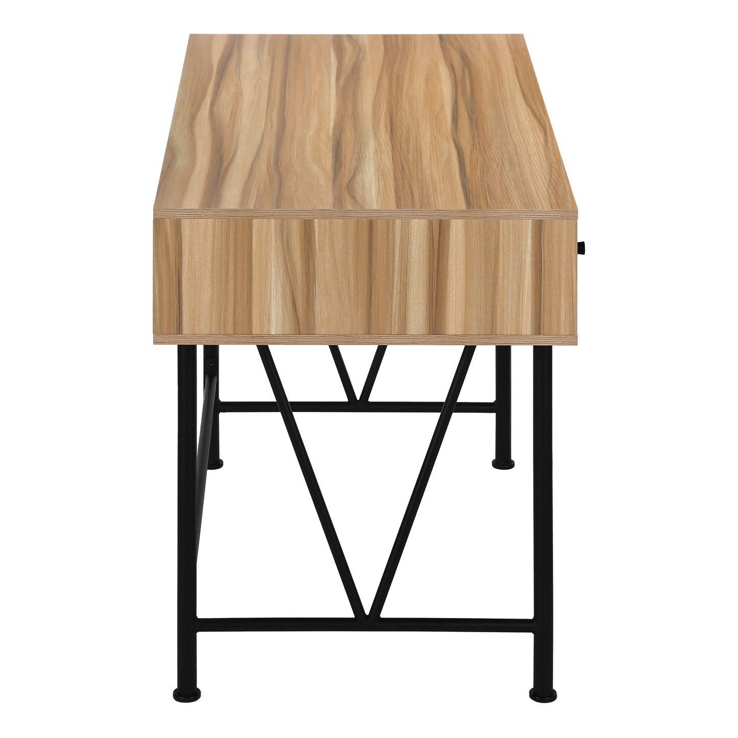 Computer Desk For Home Office, Laptop, Storage Drawers, Transitional, Elegant Design - Brown