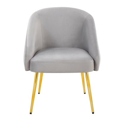 Shiraz - Contemporary / Glam Chair - Gold / Silver