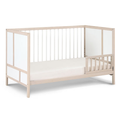 Pixie Finn - 3 In 1 Crib - Washed Natural / White