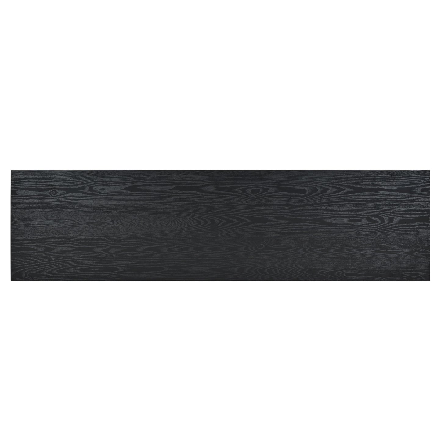 Stylish Storage Cabinet Sideboard With Unique Geometric Circle Door Design - Black