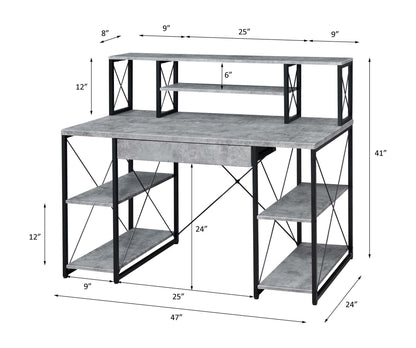 Amiel - All Purpose Writing Desk - Gray