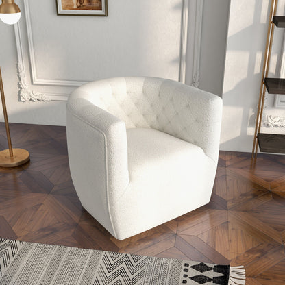 Delaney - Swivel Chair - Fabric - Beige