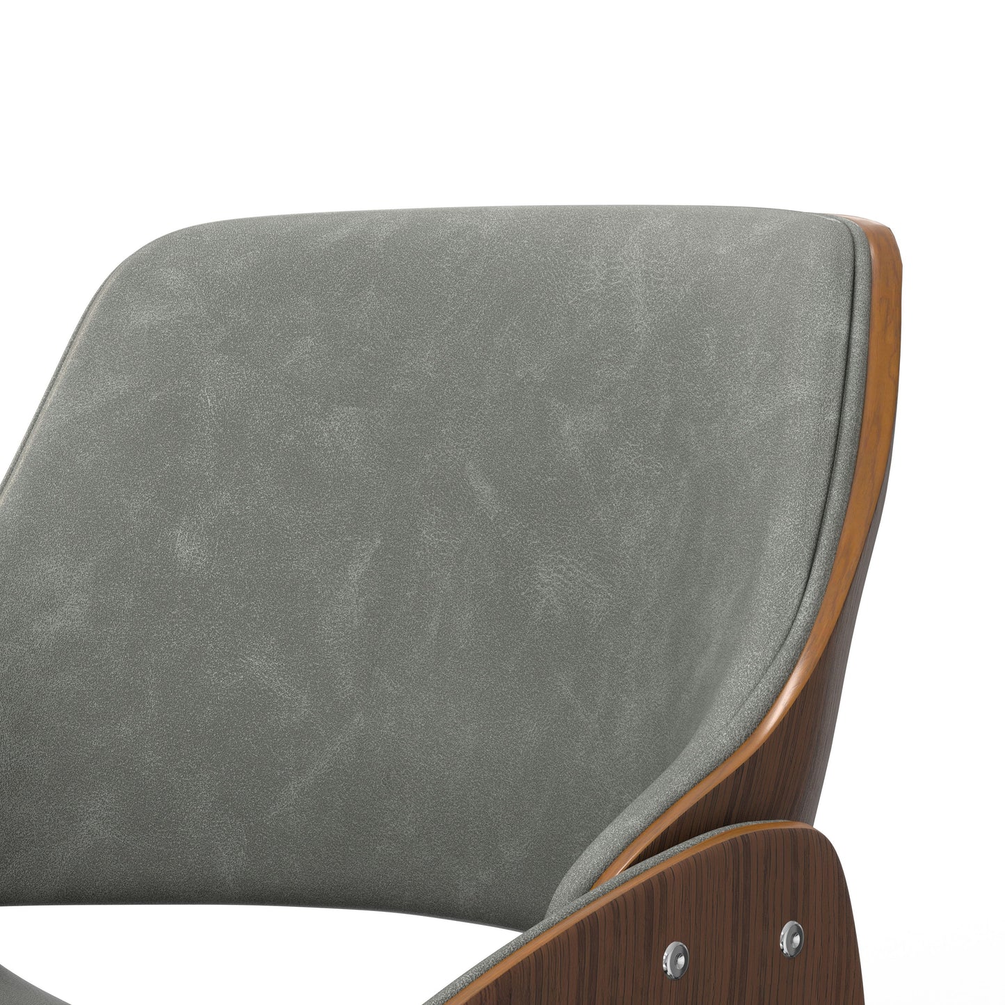 Malden - Bentwood Dining Chair With Wood Back - Distressed Gray