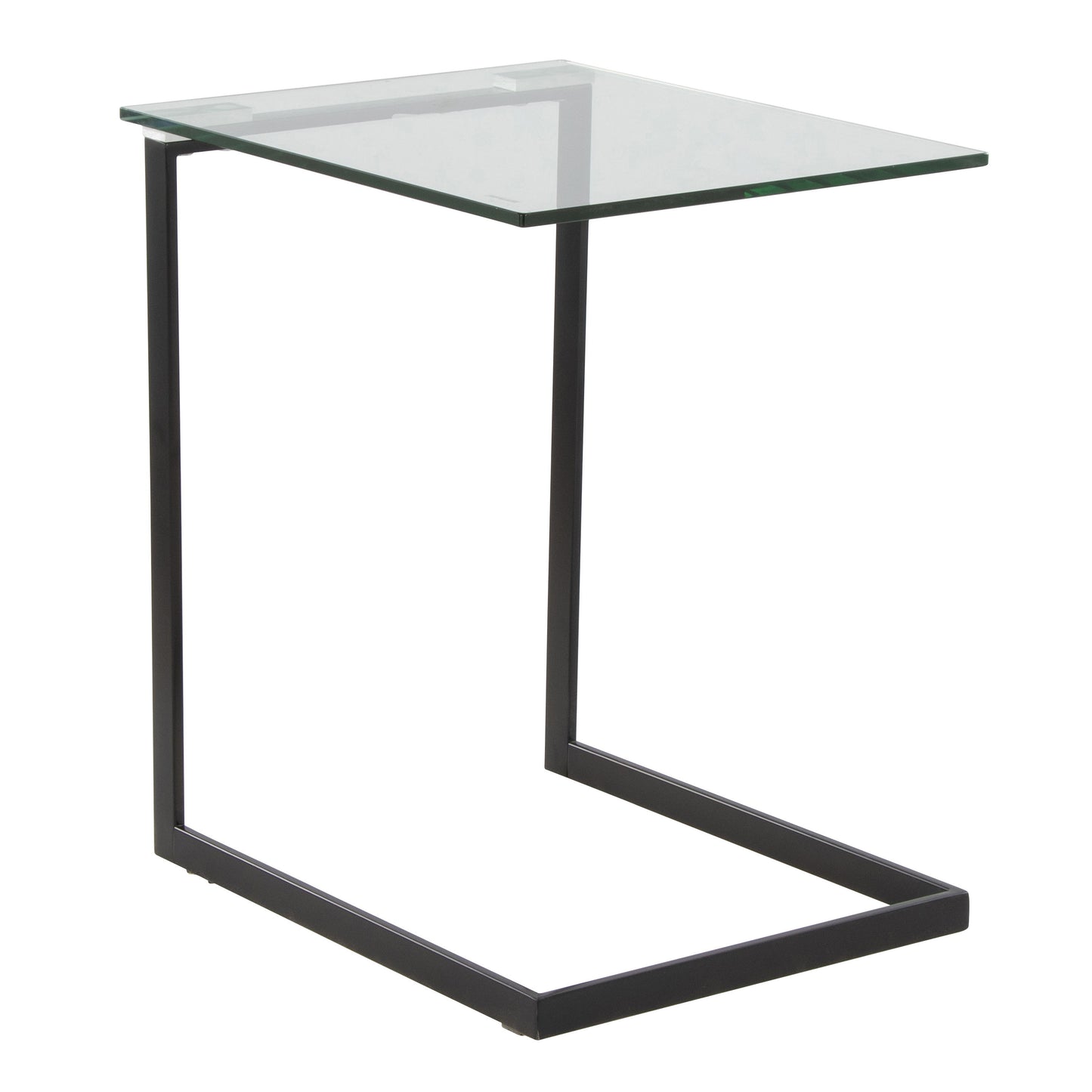 Zenn - Contemporary End Table - Black / Clear