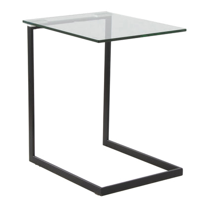Zenn - Contemporary End Table - Black / Clear