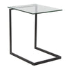 Zenn - Contemporary End Table - Black / Clear