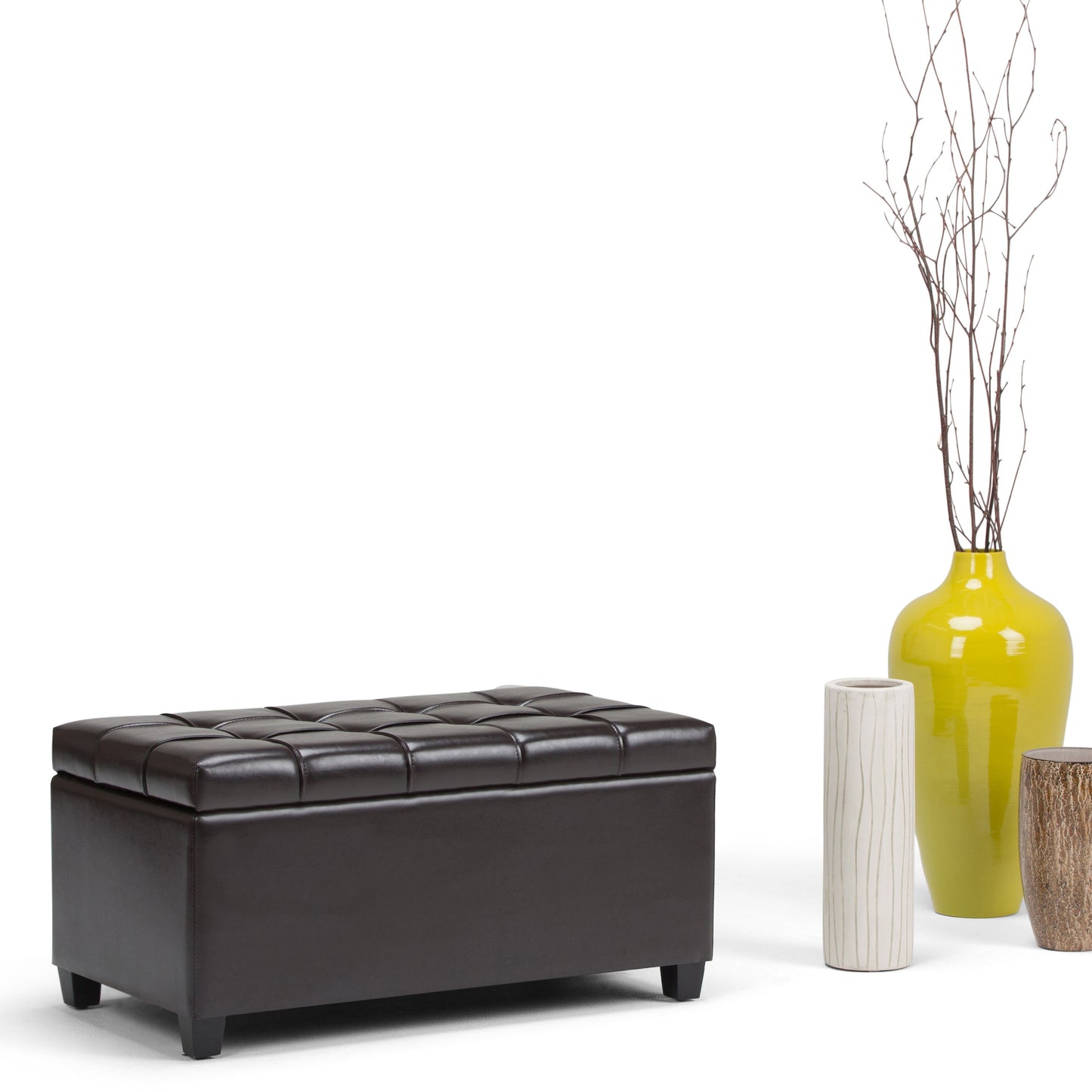 Sienna - Storage Ottoman Bench - Tanners Brown