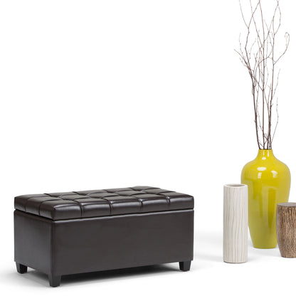 Sienna - Storage Ottoman Bench - Tanners Brown