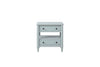 Open Nightstand With 2 Drawers - Light Blue