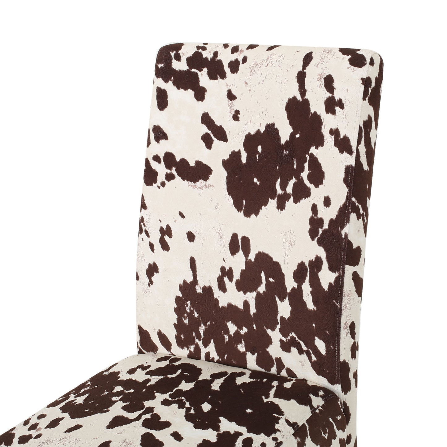 Modern Velvet Dining Chair (Set of 2) With Armless Design - Beige