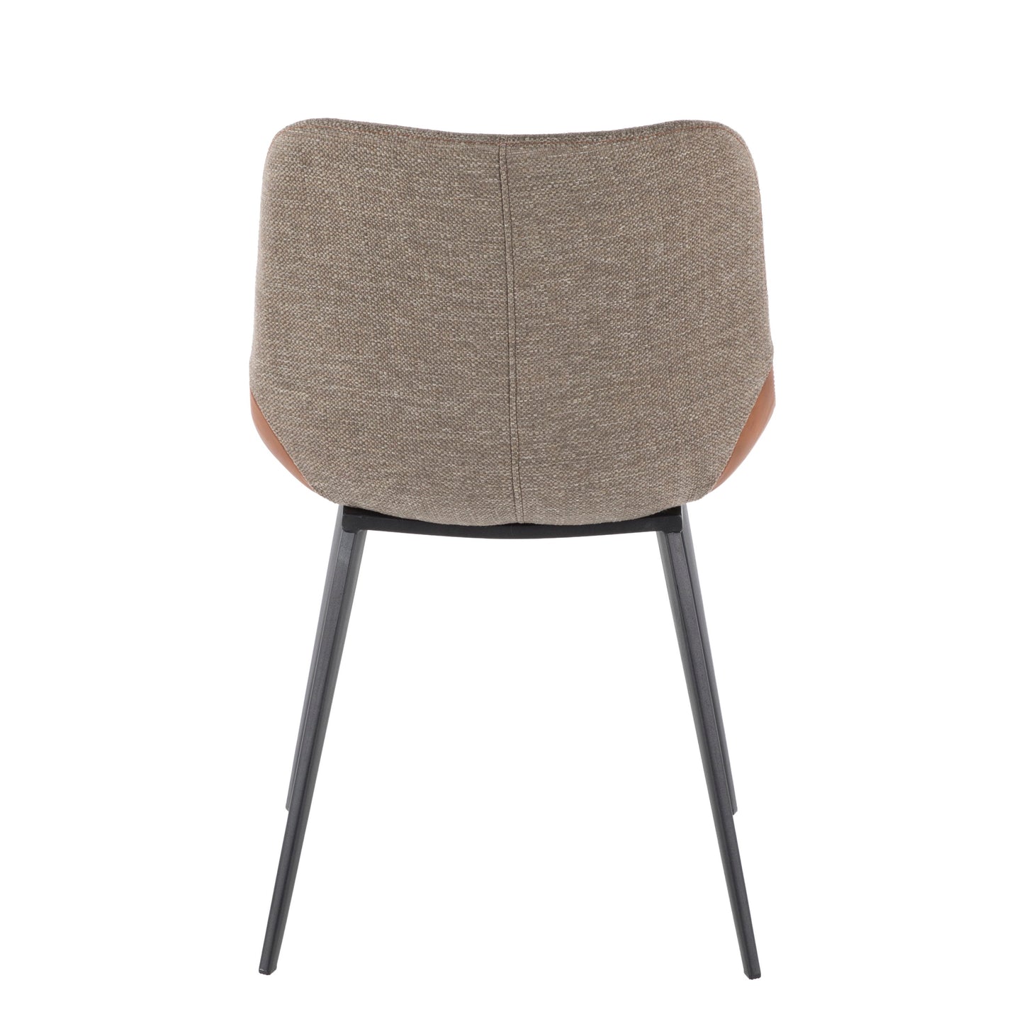Outlaw - Industrial Two Tone Chair (Set of 2) - Black / Espresso / Brown