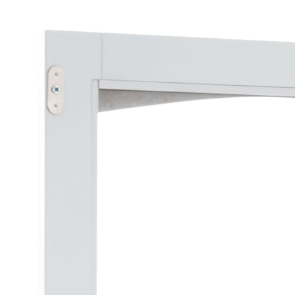 Tall Bathroom Storage Cabinet With Glass Doors, Free-Standing, Two Drawers, And Adjustable Shelves, MDF Board, Painted Perfect For Displaying Your Favorite Items - White