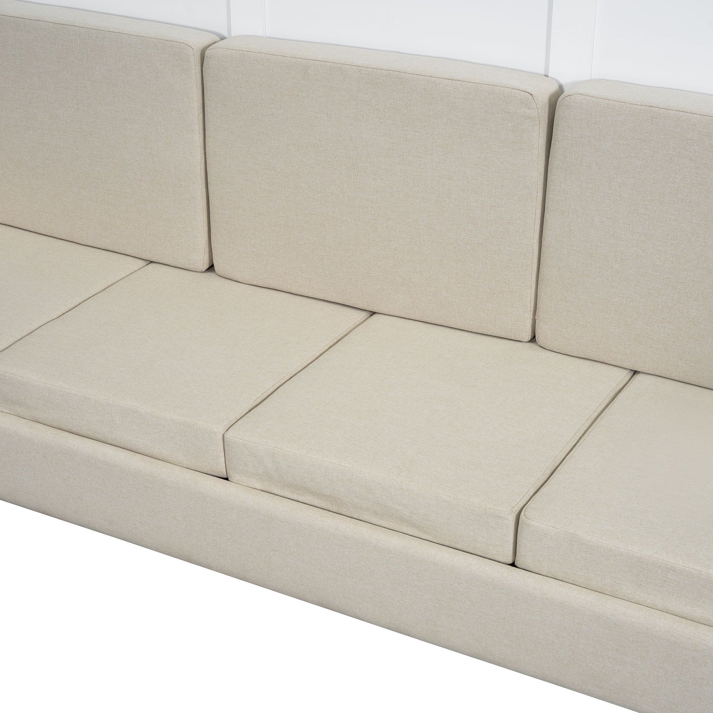 Queen Size Murphy Wall Bed With Sofa - White