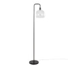 Metro - Contemporary Floor Lamp - Oil Bronze / Clear Seeded