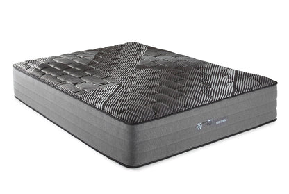 Pure Ice - 14" King Lux Firm Quilted Mattress - Black