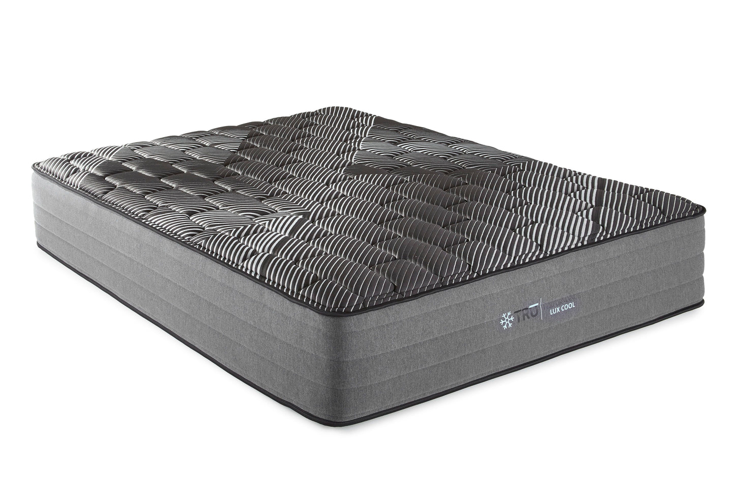 Pure Ice - 14" Twin Lux Firm Quilted Mattress - Black