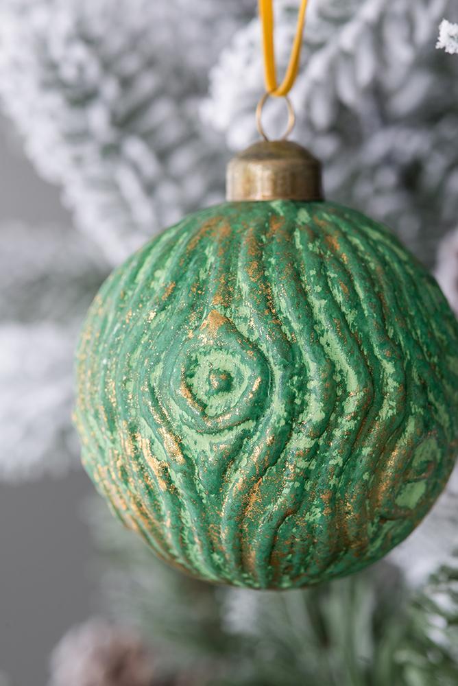 Christmas Ball Ornaments, Decorative Hanging Ball Christmas Tree Ornaments, For Holiday Party Decorations (Set of 12) - Green