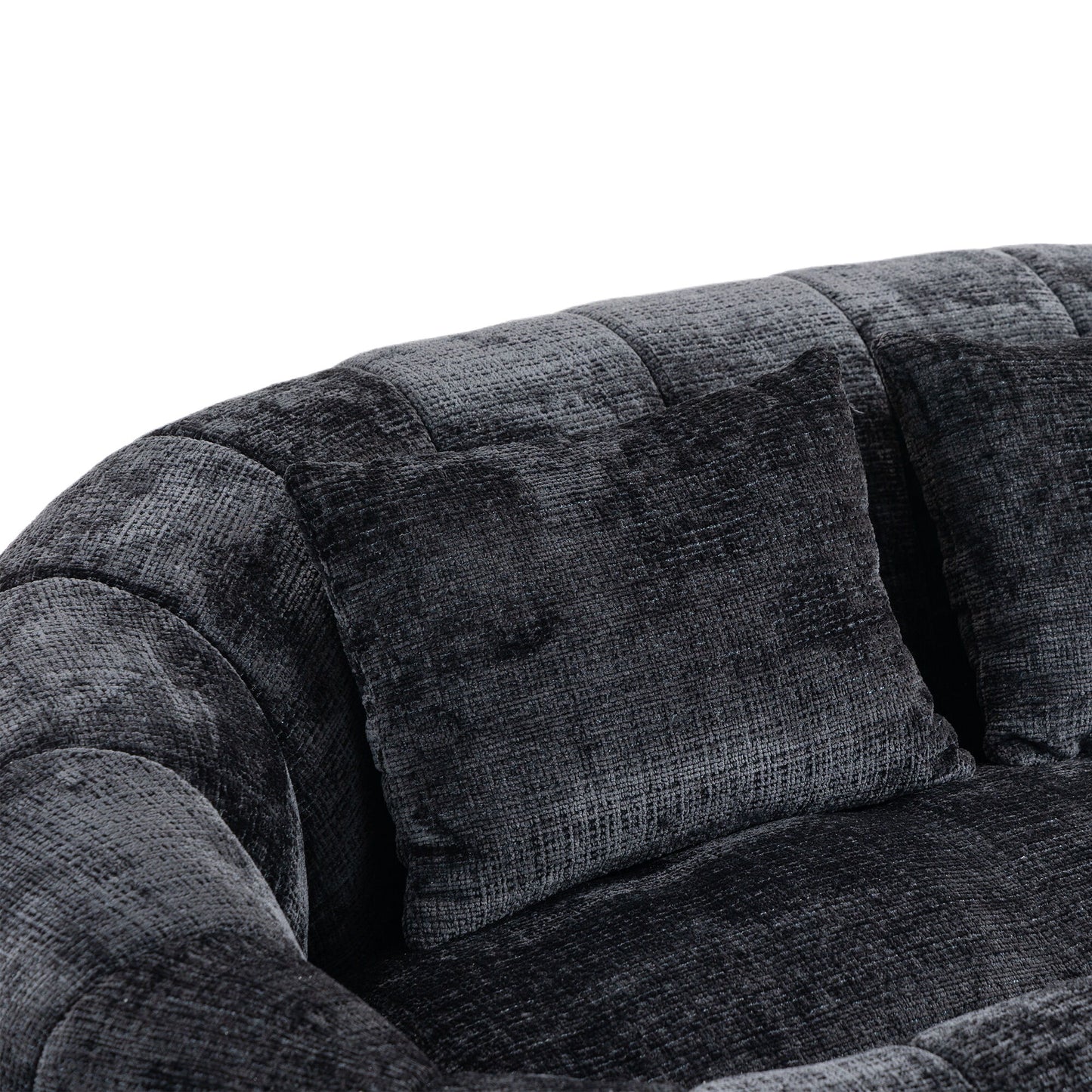 High Back Durable Comfort Bean Bag Sofa Couch For Adults And Kids - Black