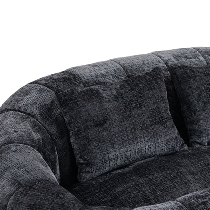 High Back Durable Comfort Bean Bag Sofa Couch For Adults And Kids - Black