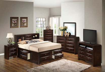 Marilla - King Storage Bed - Cappuccino