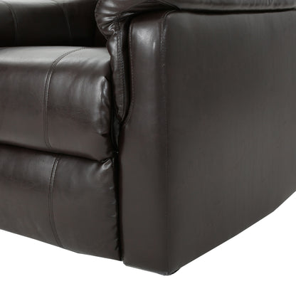 Glider Recliner With Swivel, Manual Reclining Chair - Brown