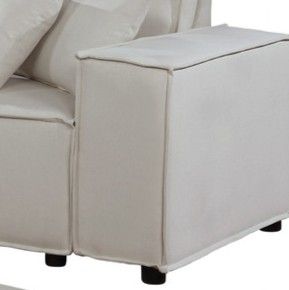 Melrose - Modular Sectional Sofa With Ottoman - Beige Linen