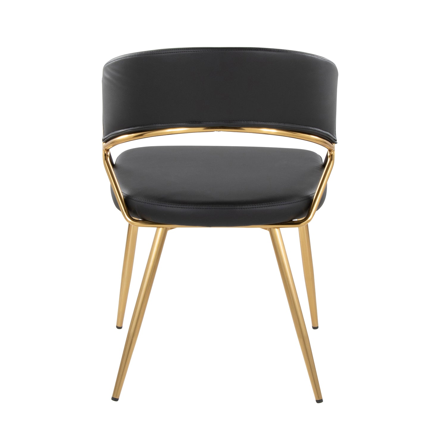 Jie - Glam, Dining Chair (Set of 2) - Gold / Black
