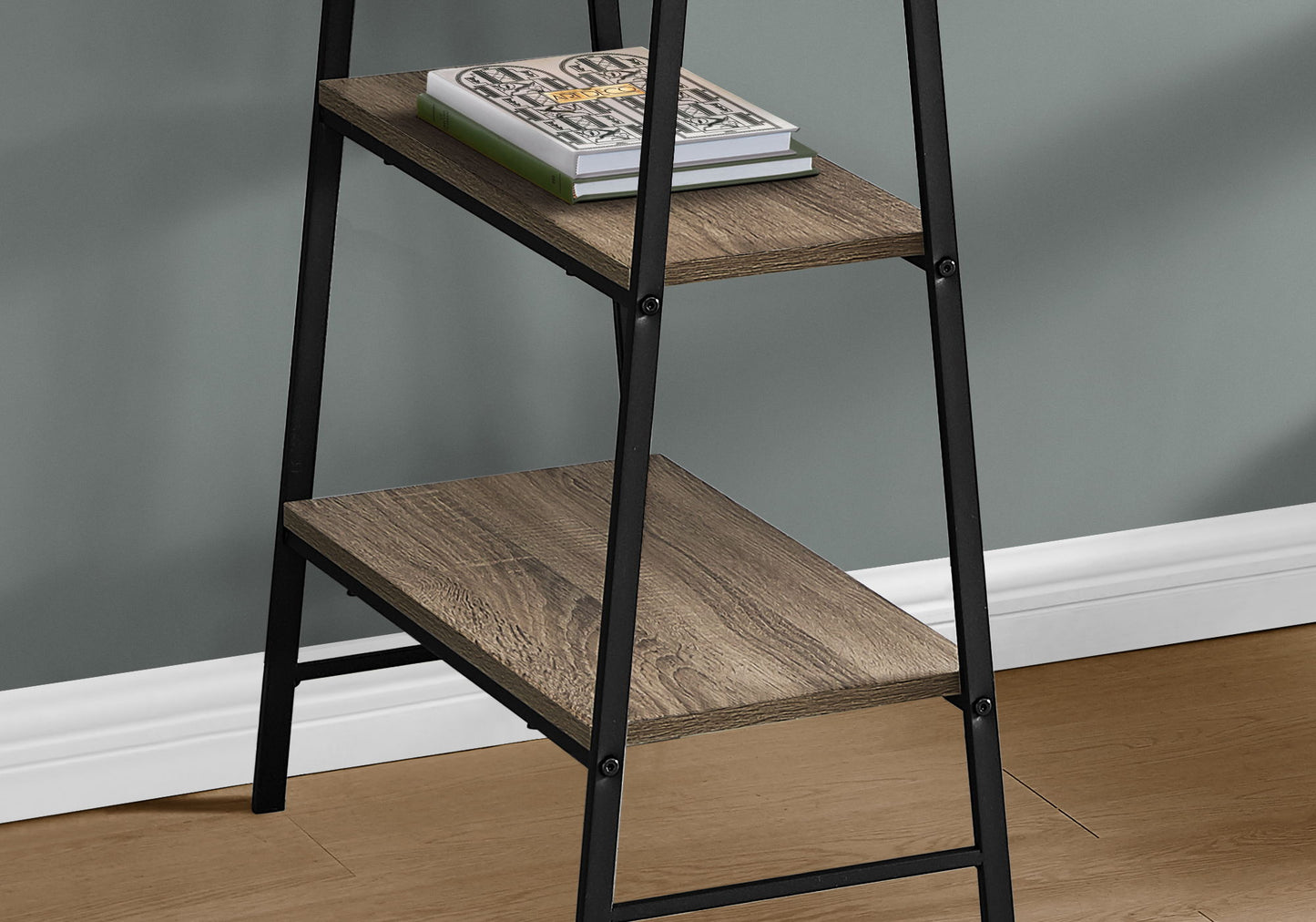 Computer Desk For Home Office, Laptop, Storage Shelves, Elegant Design - Taupe