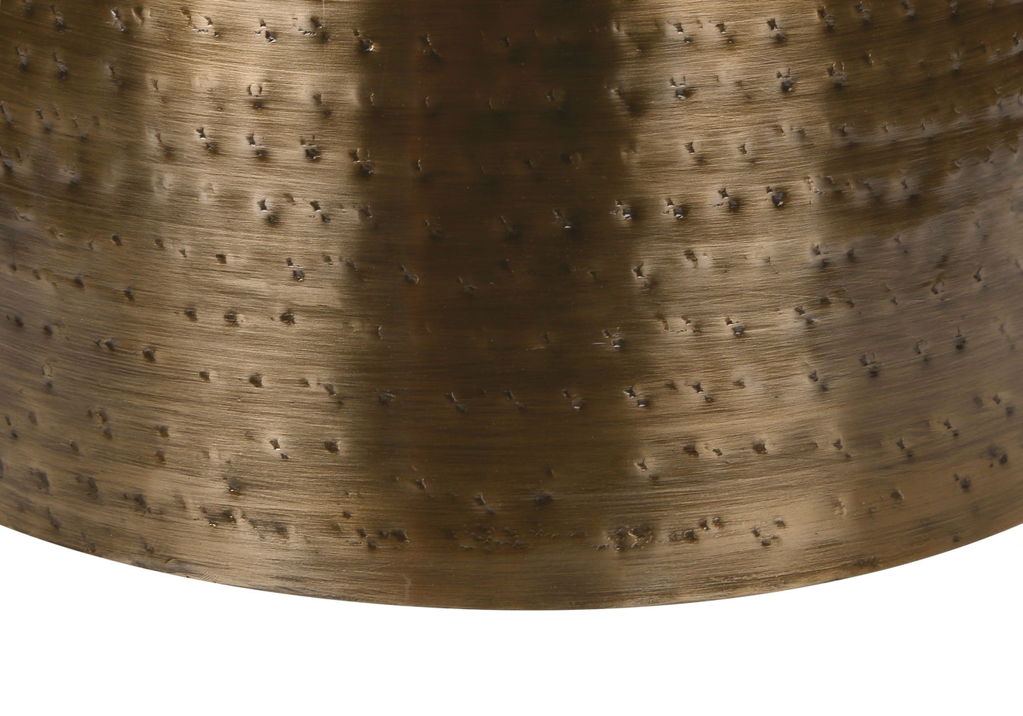 Drum Accent Side Table, Durable Construction - Copper
