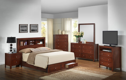 Twin Storage Bed With Versatile Appeal - Cherry