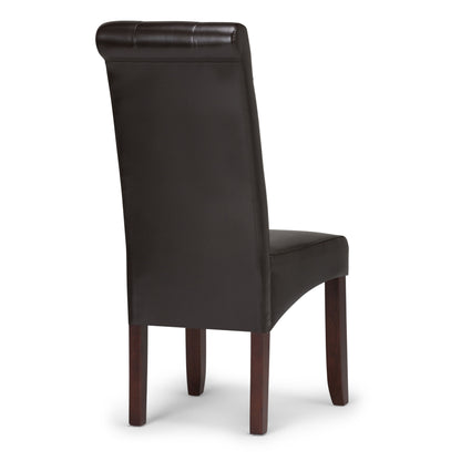 Cosmopolitan - Deluxe Tufted Parson Chair (Set of 2) - Tanners Brown