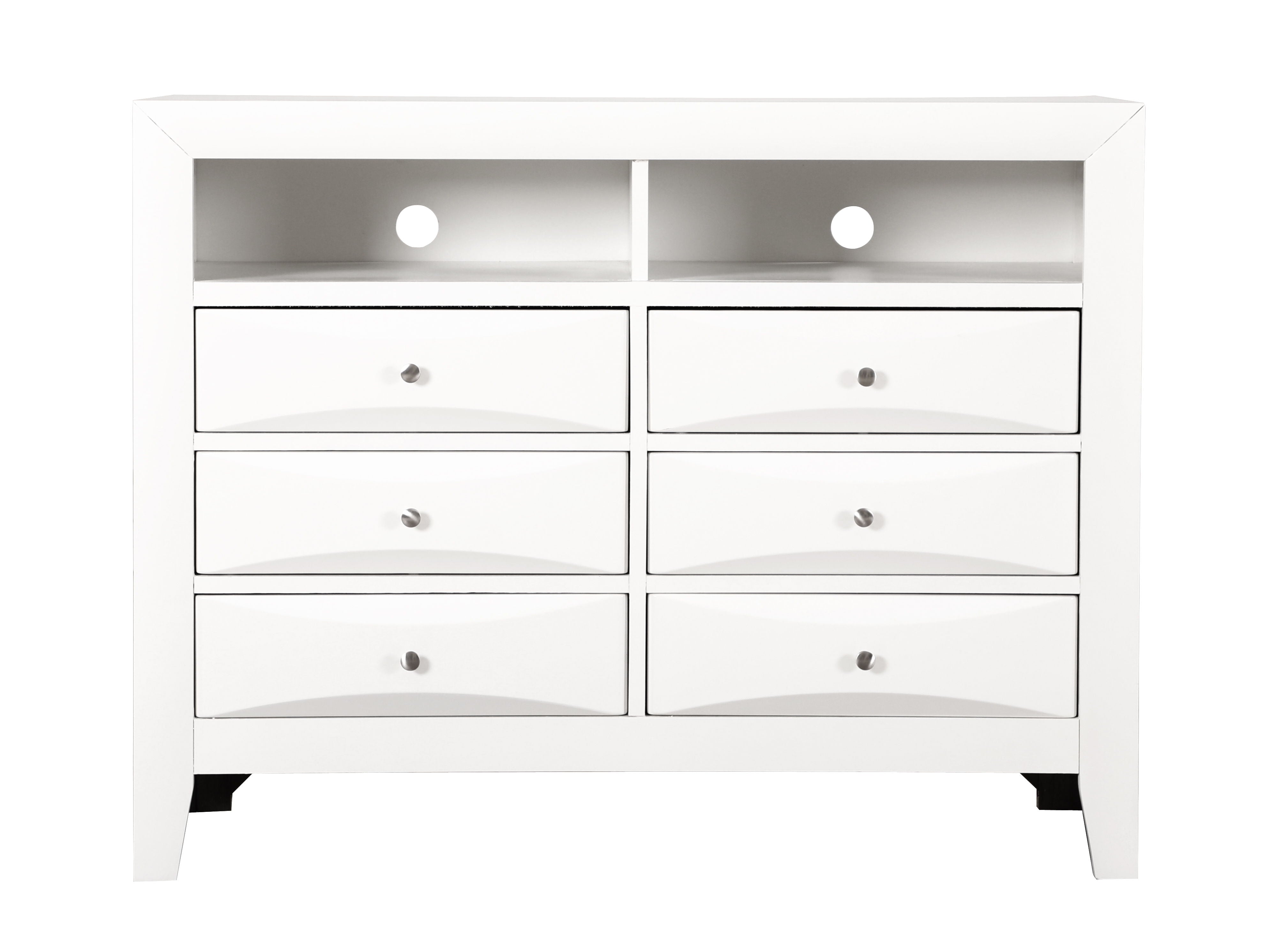 Marilla - Media Chest - White